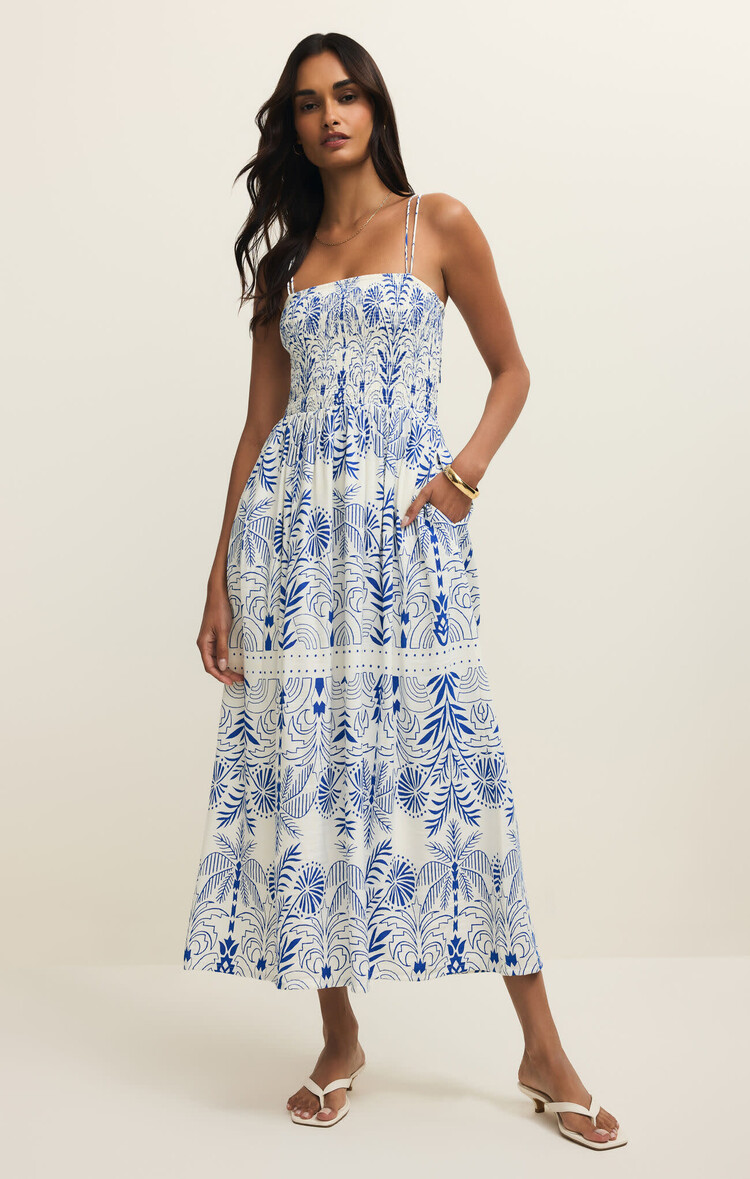 Z Supply Z Supply Nadine Palm Maxi Dress | Nautical