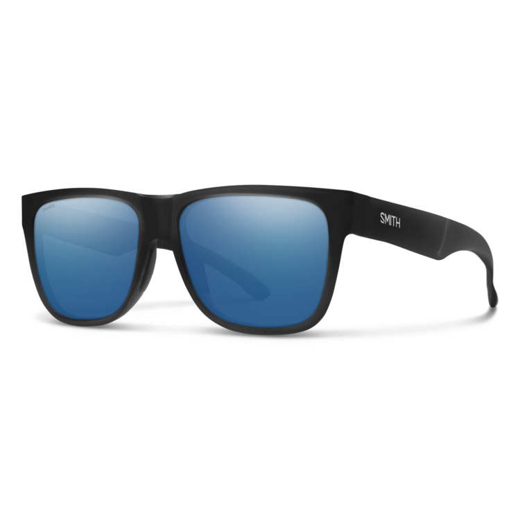 Smith Smith Lowdown 2 Matte Black | ChromaPop Polarized Blue Mirror