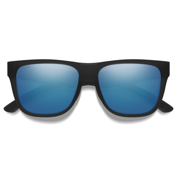 Smith Smith Lowdown 2 Matte Black | ChromaPop Polarized Blue Mirror