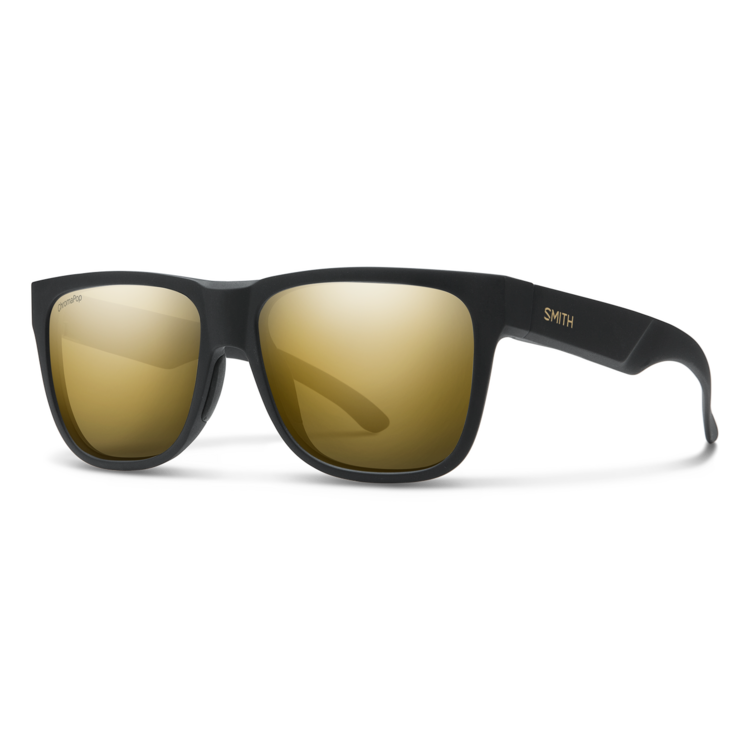 Smith Smith Lowdown 2 Matte Black/Gold | ChromaPop Polarized Black/Gold Mirror