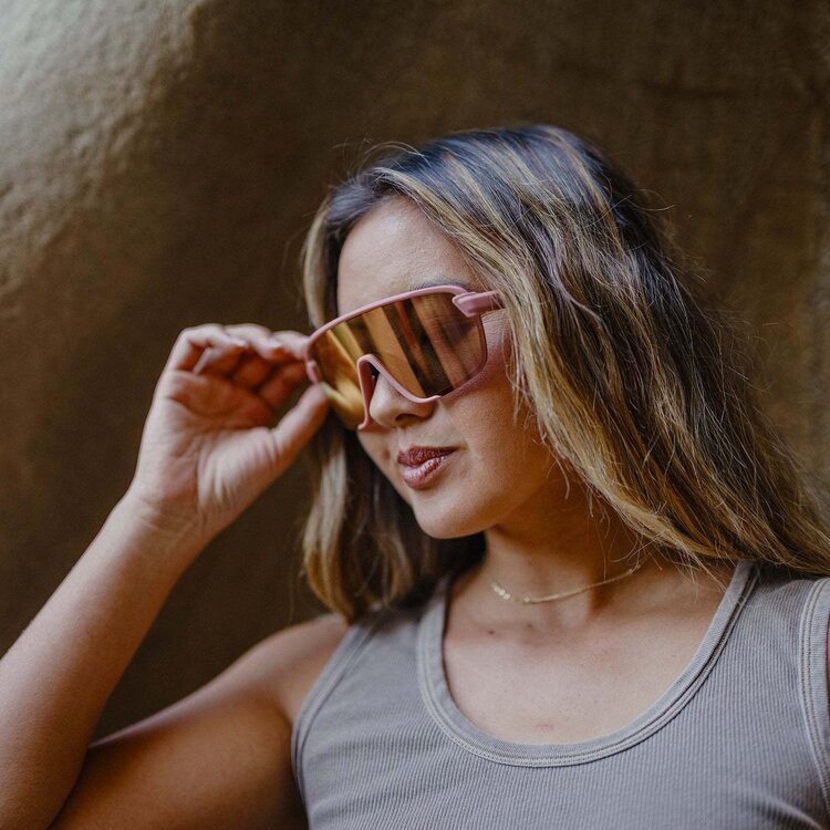 Smith Smith Bobcat Matte Chalk Rose | ChromaPop Rose Gold Mirror