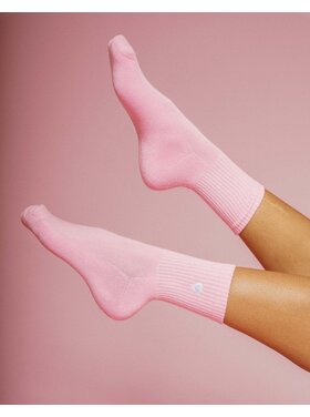 Brunette Brunette Heart Socks | Pink/White