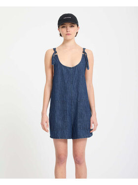 Volcom Volcom Lived In Short Romper (Womens) | Deja Blue