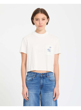 Volcom Volcom Pocket Dial Tee (Womens) | Vintage White