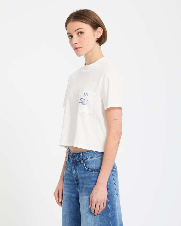 Volcom Volcom Pocket Dial Tee (Womens) | Vintage White