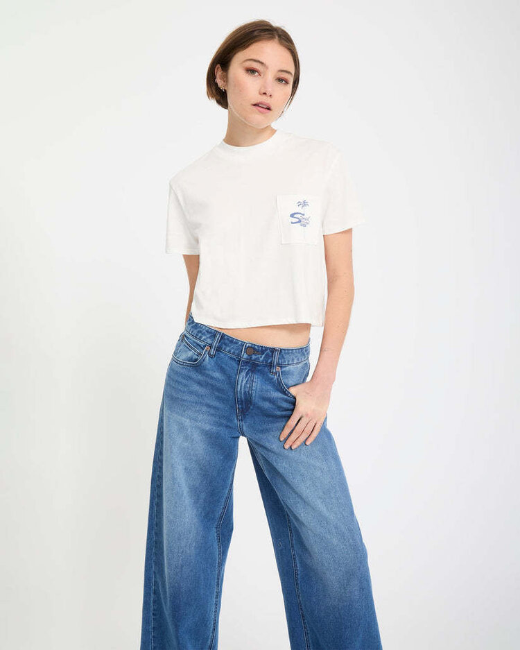 Volcom Volcom Pocket Dial Tee (Womens) | Vintage White