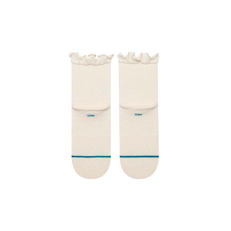 STANCE Stance Ruffle Icon Quarter (Womens) | Ivory