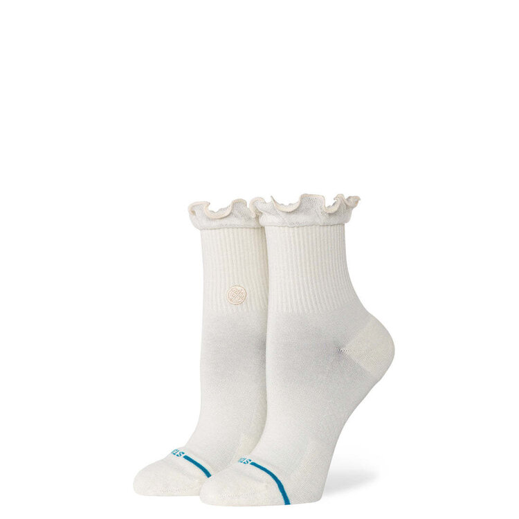 STANCE Stance Ruffle Icon Quarter (Womens) | Ivory