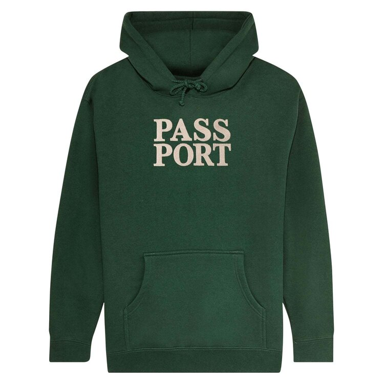 Passport Official Stacked Hoodie (Mens) | Forest Green