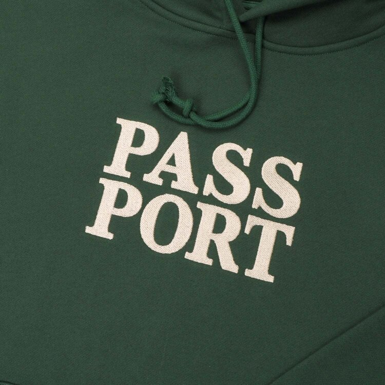 Passport Official Stacked Hoodie (Mens) | Forest Green