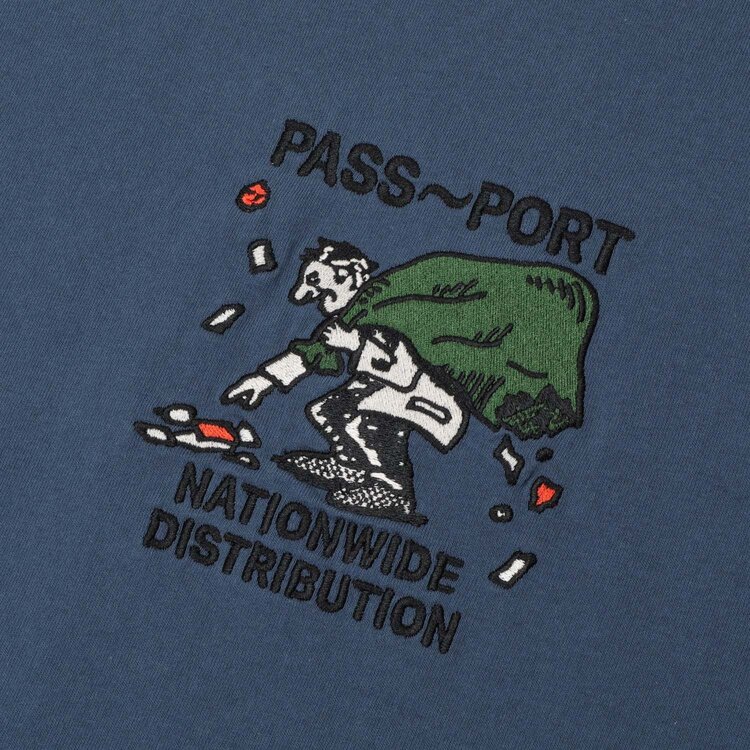 Passport Distribution Tee (Mens) | Harbour Blue