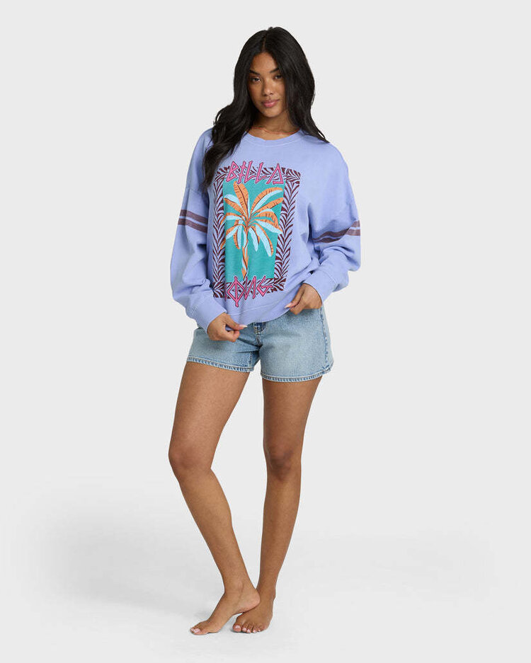 Billabong Billabong Echo Crew Fleece (Womens) | Twilight Blue