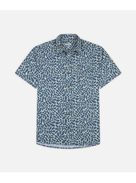Jetty Jetty Garwood Woven Ss (Mens) | Blue