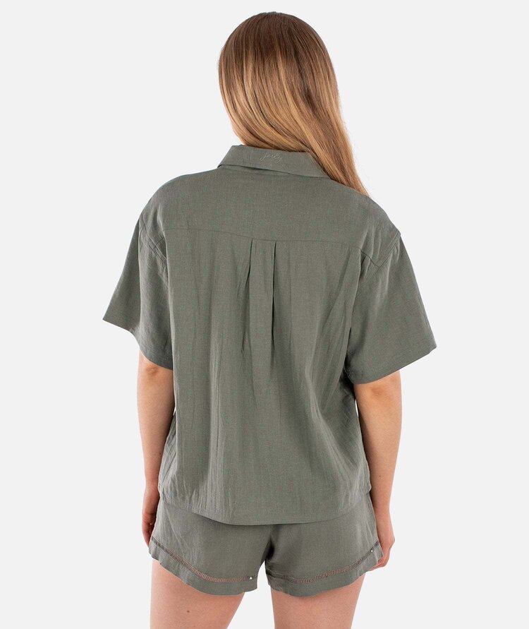 Jetty Jetty Cape Cod Linen Shirt (Womens) | Agave