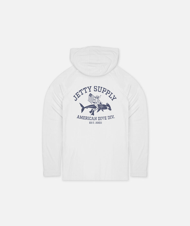 Jetty Jetty Division Uv Hoodie (Youth) | White