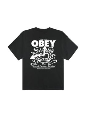 Obey Obey Time To Call Hw Box Tee (Mens) | Vintage Black