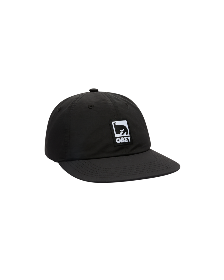 Obey Obey Effect Nylon 6 Panel Strapback (Mens) | Black
