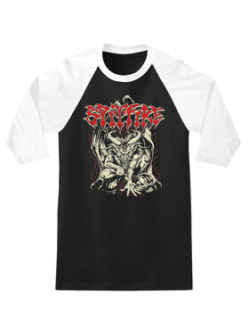 Spitfire Spitfire Demon 3/4 Sleeve Raglan Tee (Mens) | Black/White W/ Multi