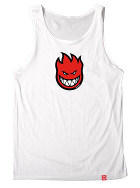 Spitfire Spitfire Bighead Mid Fill Tank Top (Mens) | White W/ Red/Black/White