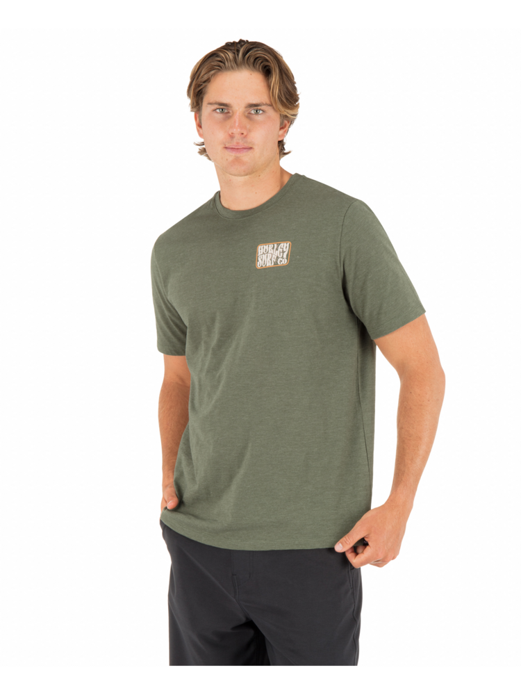 Hurley Hurley Skyline Slub Ss (Mens) | Charcoal Fern