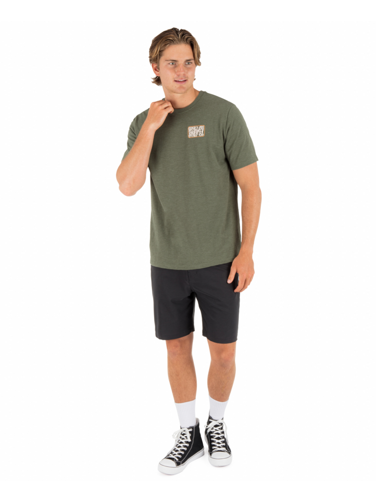 Hurley Hurley Skyline Slub Ss (Mens) | Charcoal Fern