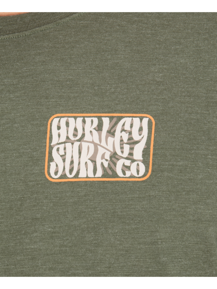 Hurley Hurley Skyline Slub Ss (Mens) | Charcoal Fern