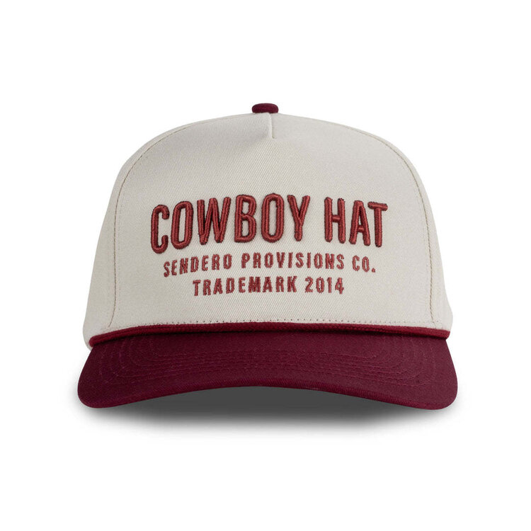 Sendero Sendero Cowboy Hat (Unisex) | Cream/Maroon