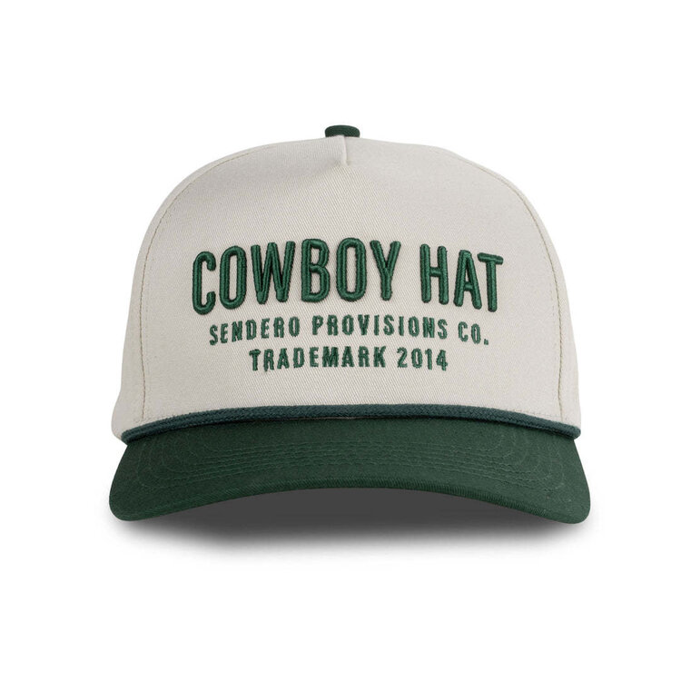 Sendero Sendero Cowboy Hat (Unisex) | Cream/Green
