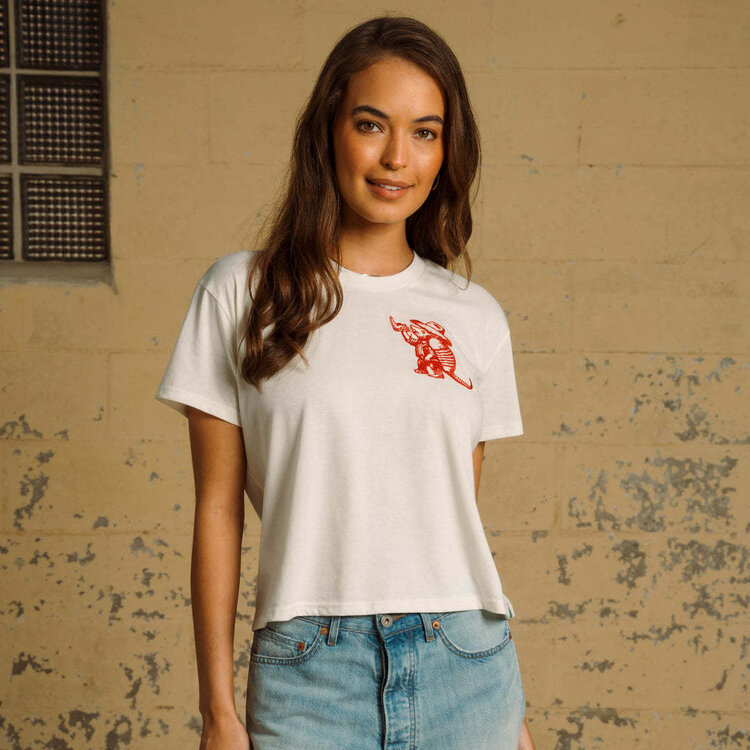 Sendero Sendero Armadillo Boxy Tee (Womens) | Vintage White