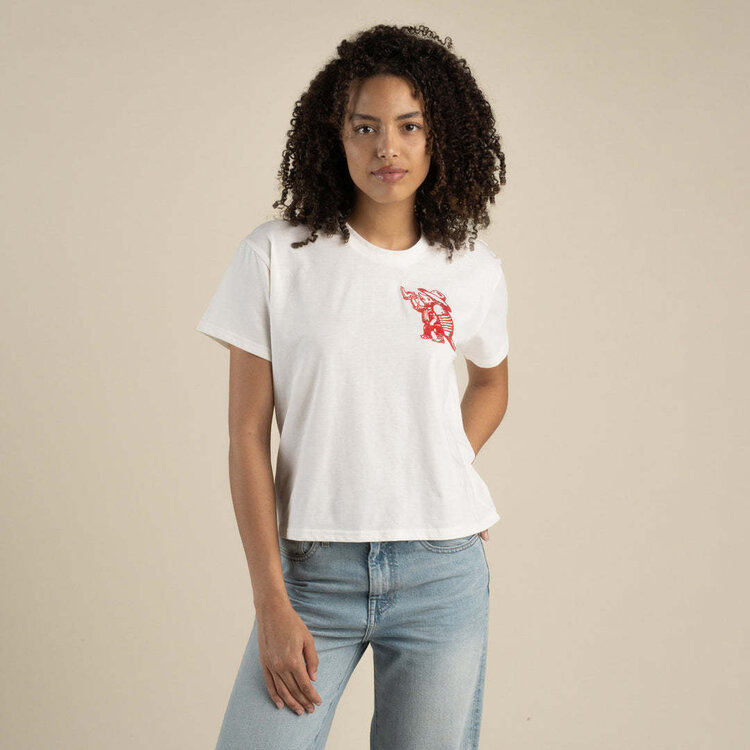 Sendero Sendero Armadillo Boxy Tee (Womens) | Vintage White