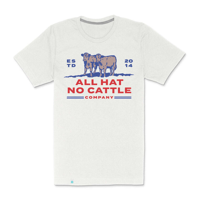 Sendero Sendero All Hat No Cattle T-Shirt (Mens) | Vintage White