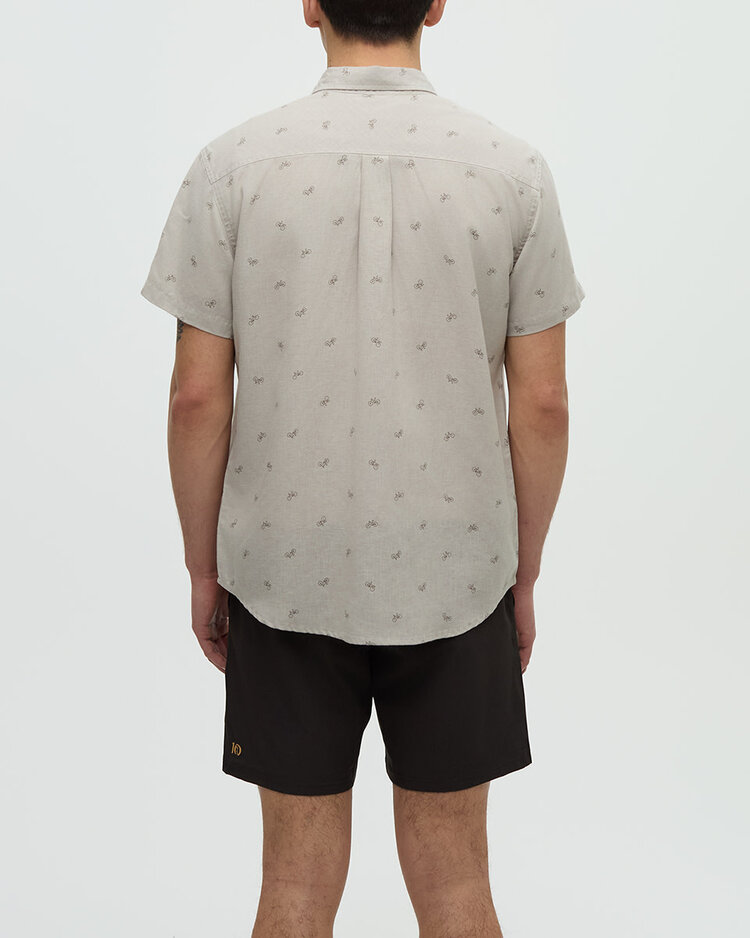 Tentree Tentree Bike Around Mancos Shirt (Mens) | Creek Stone/Bike Around