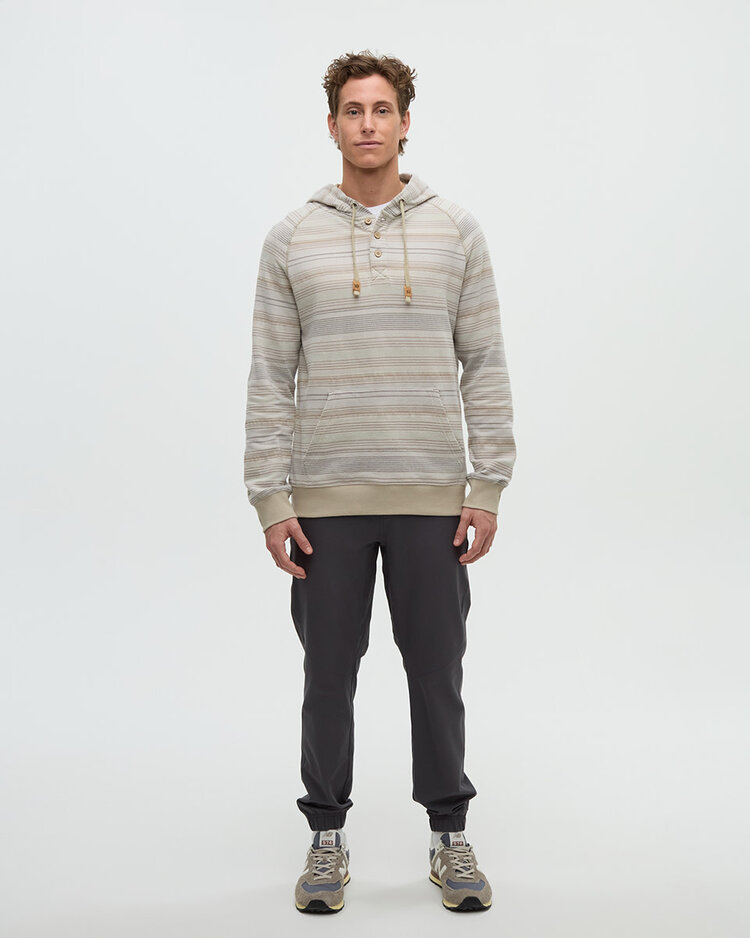 Tentree Tentree Woodrow Hoodie (Mens) | Sand Stone Multi Stripe