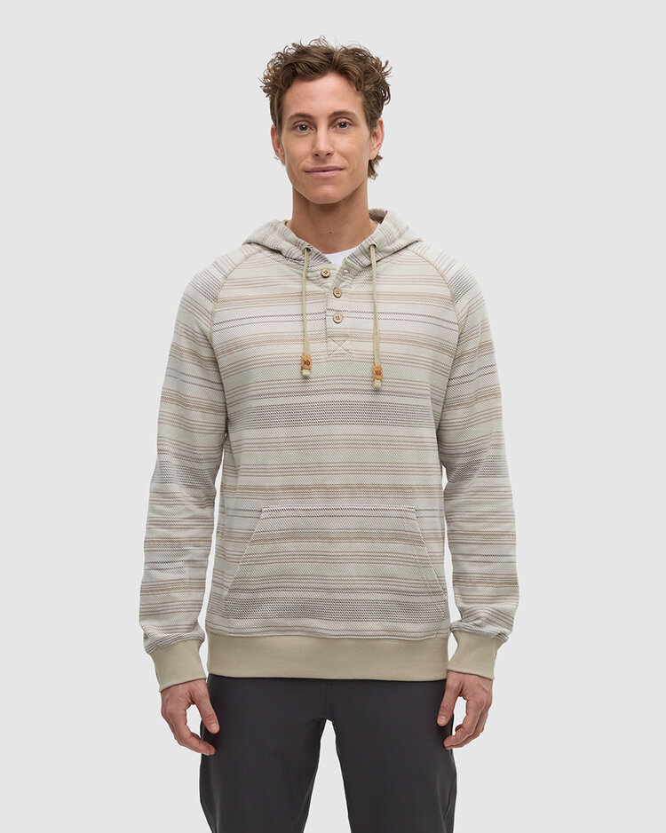 Tentree Tentree Woodrow Hoodie (Mens) | Sand Stone Multi Stripe