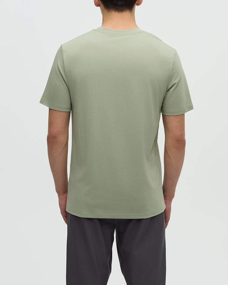 Tentree Tentree Retro Treeline Tee (Mens) | Light Moss/Tidal Teal