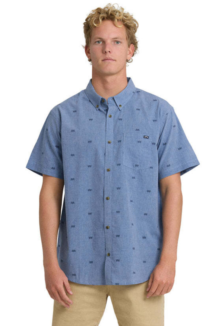 Billabong Billabong All Day Jacquard Ss (Mens) | Vintage Blue