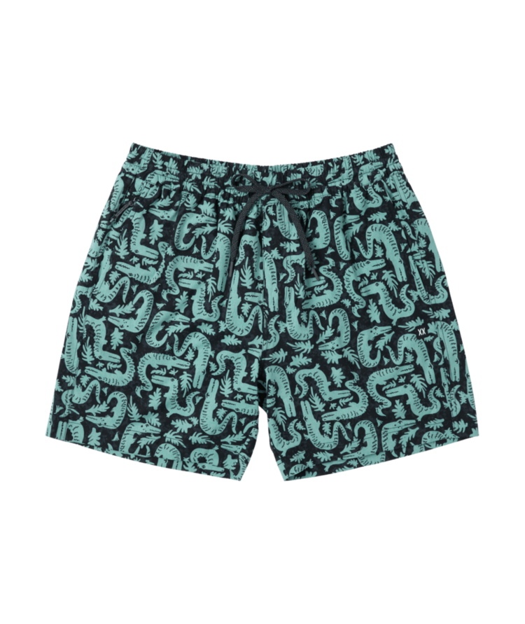 SAXX Saxx Sea To Shore 2N1 Volley Short 6" | Croc Rock-Ebony