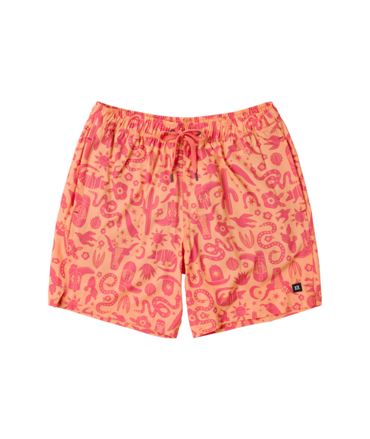 SAXX Saxx Oh Buoy 2N1 Volley 7" | Cactus Beach-Peach Jelly