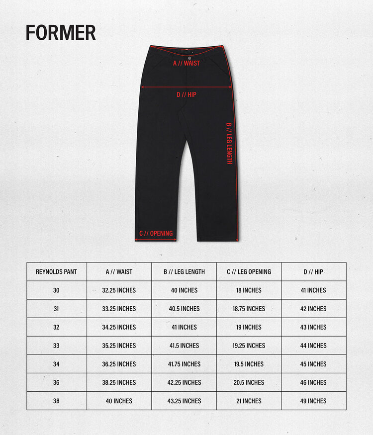 Former Former Reynolds Work Pant (Mens) | Black