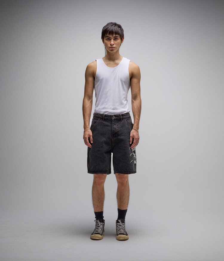 Former Former Dion Denim Walkshort (Mens) | Washed Black