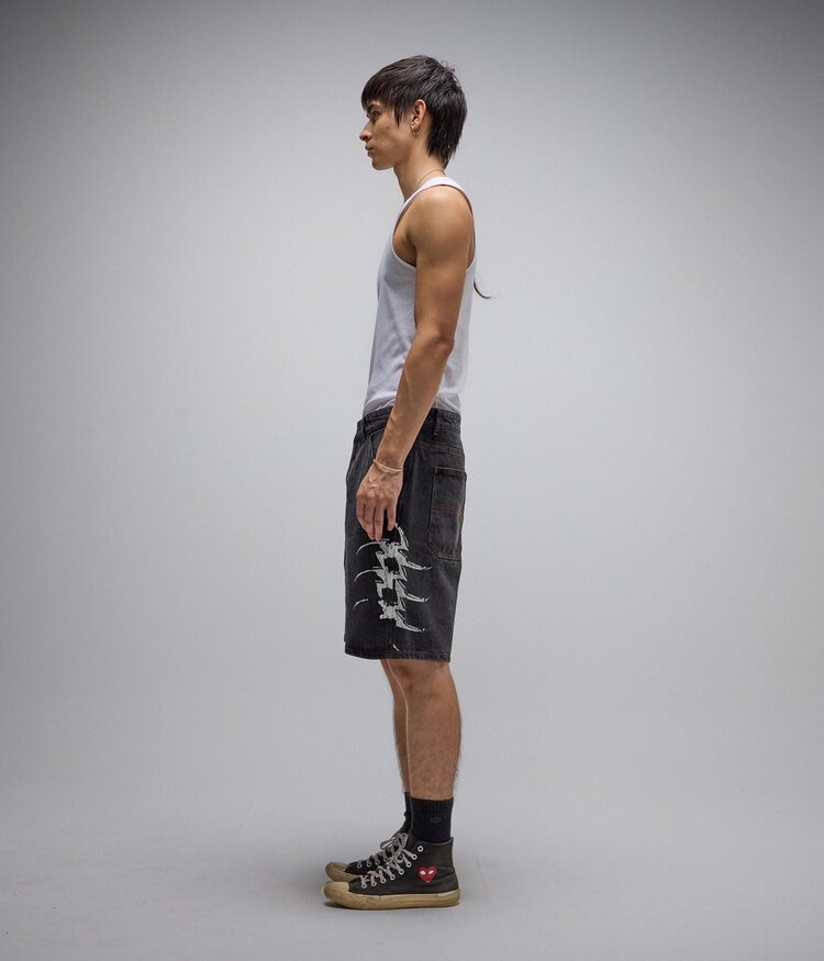 Former Former Dion Denim Walkshort (Mens) | Washed Black