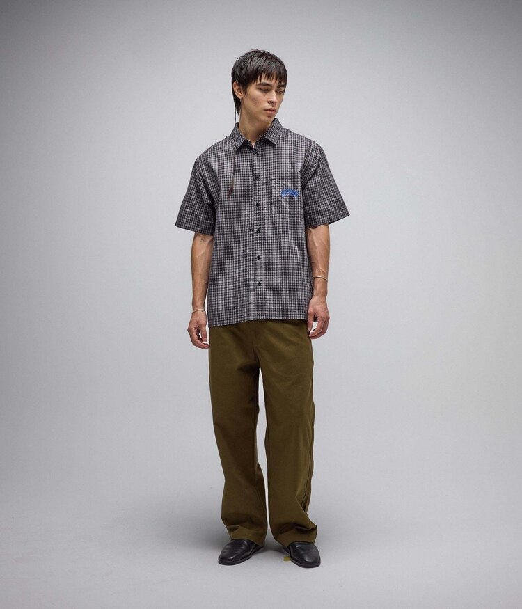 Former Former Vivian Check Ss Shirt (Mens) | Worn Black