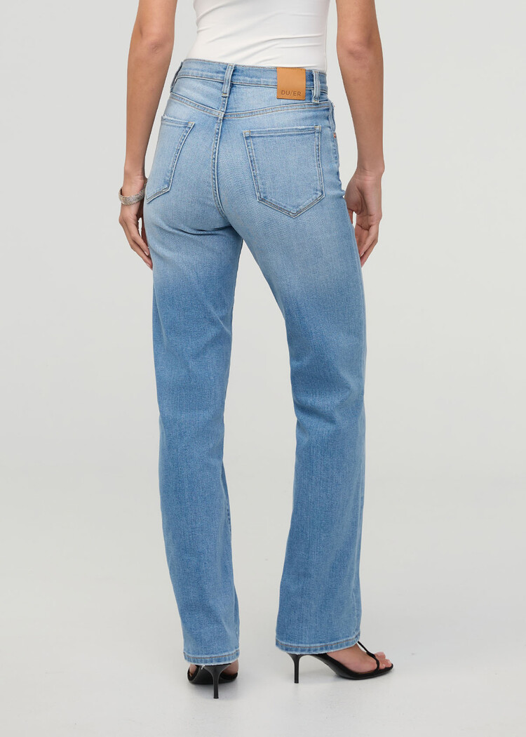 DUER Duer Perf Denim+ High Rise Straight (Womens) | Current