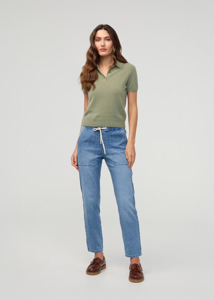 DUER Duer Perf Denim Lite Harbour Pant 27" (Womens) | Light Stone