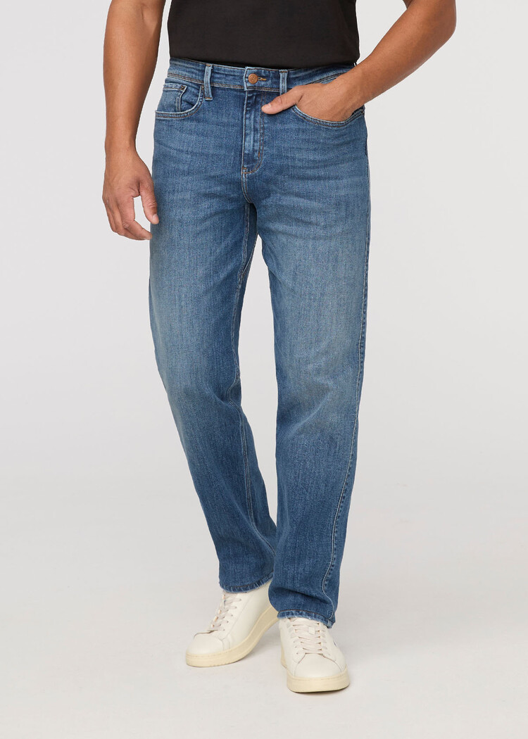 DUER Duer Perf Denim+ Relaxed Straight (Mens) | Dust Storm Indigo