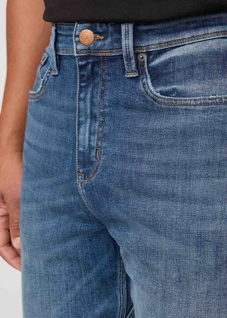 DUER Duer Perf Denim+ Relaxed Straight (Mens) | Dust Storm Indigo