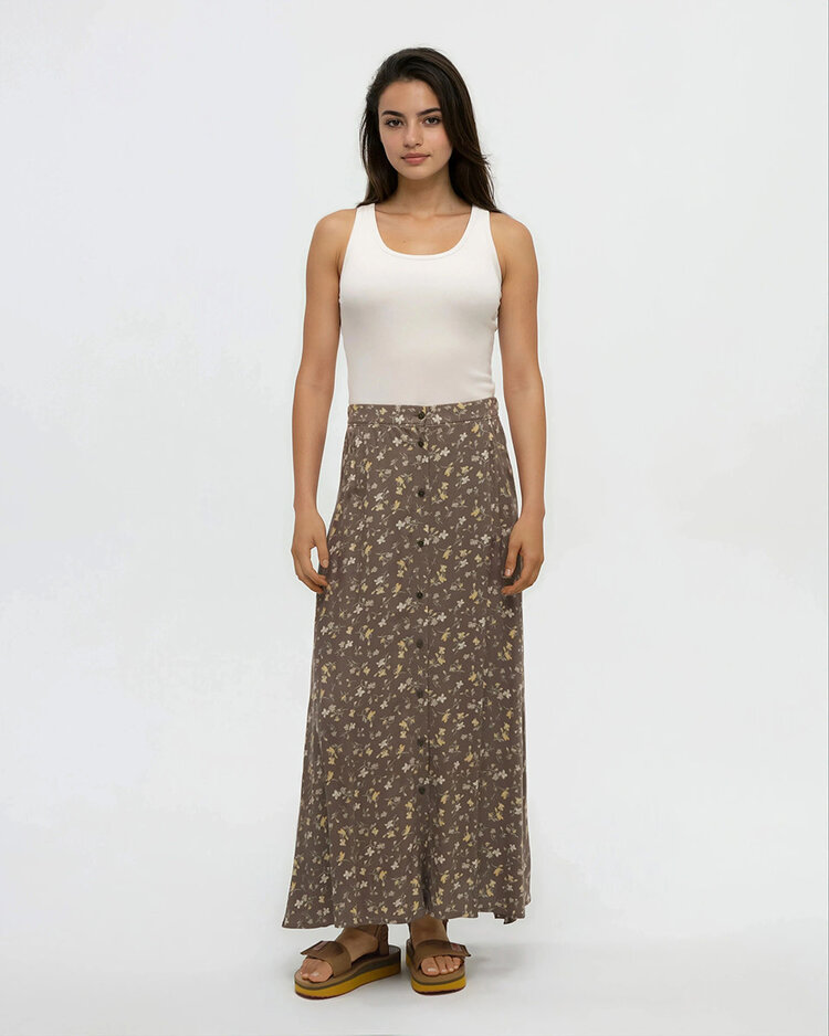 Tentree Tentree Ashland Skirt (Womens) | Timber/Scattered Floral
