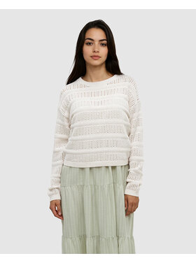 Tentree Tentree Lunenberg Sweater (Womens) | Cotton White Heather