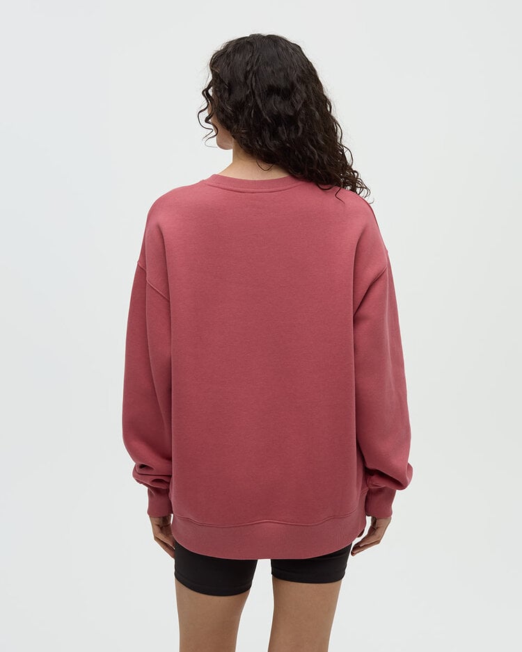 Tentree Tentree Plant Club Relaxed Crew (Womens) | Rosewood/Graphite