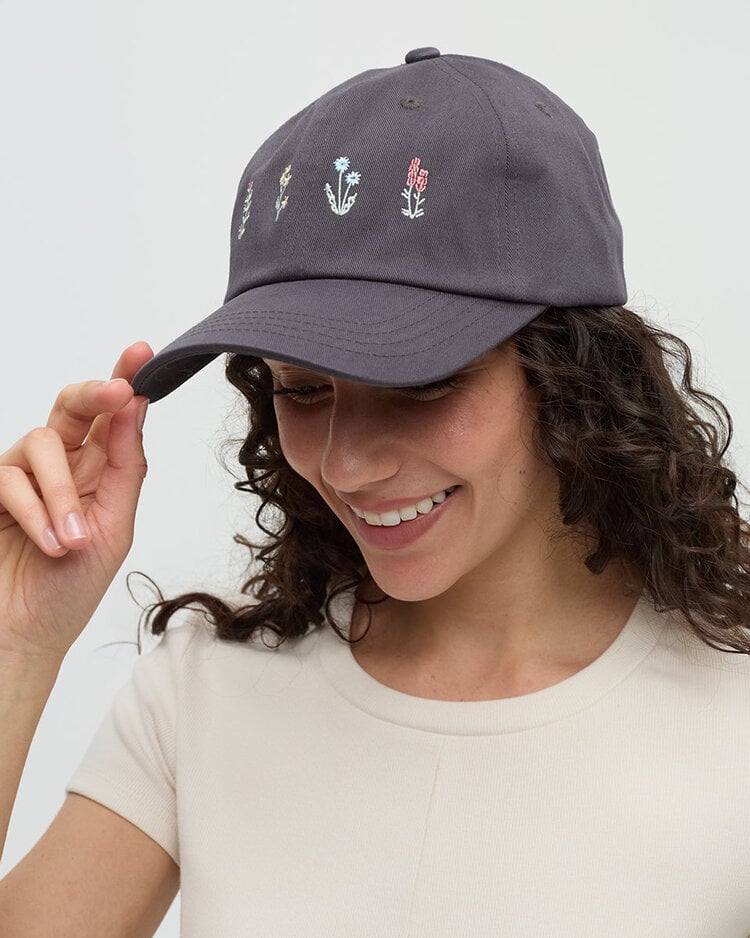 Tentree Tentree Spring Flora Peak Hat (Unisex) | Graphite/Light Moss